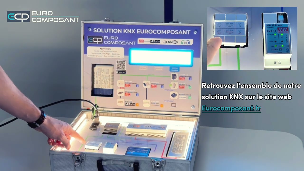 Solution Globale Eurocomposant : KNX + DALI/CASAMBI