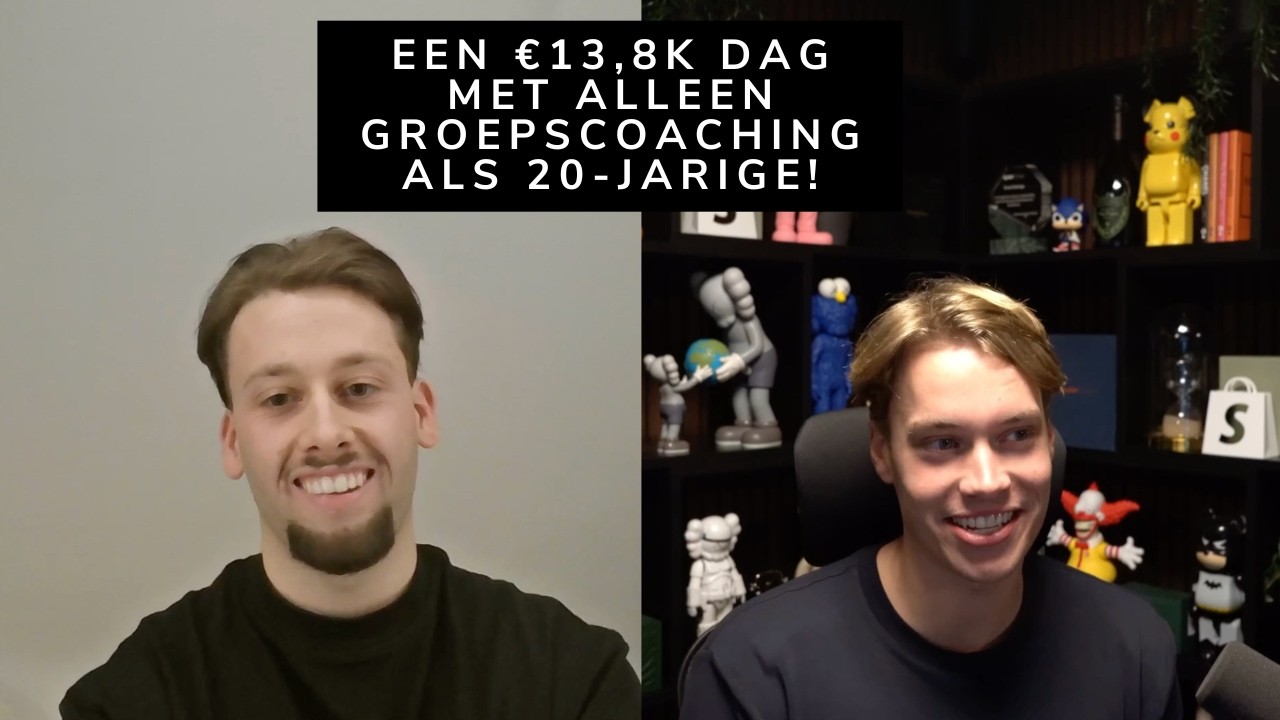 Dit is hoe Benjamin als 20-jarige een €13,8K dag draaide met alleen groepscoaching...