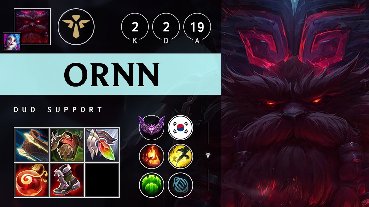 Ornn Support vs Senna - KR Master Patch 14.24