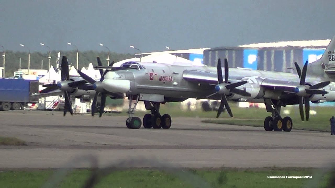 Tupolev Tu-95MS Engine Start and Takeoff