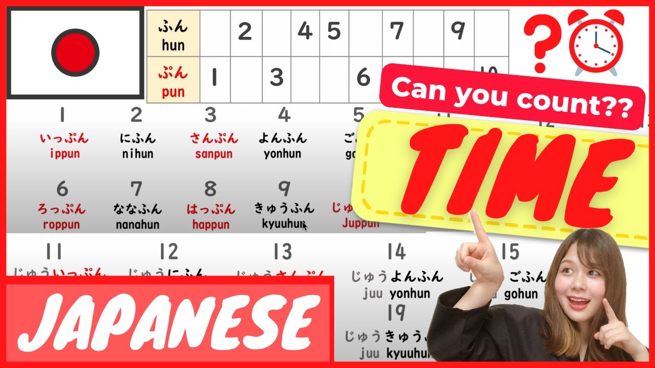 【Time】Telling Time ふん(fun), ぷん(pun)｜Japanese vocabulary