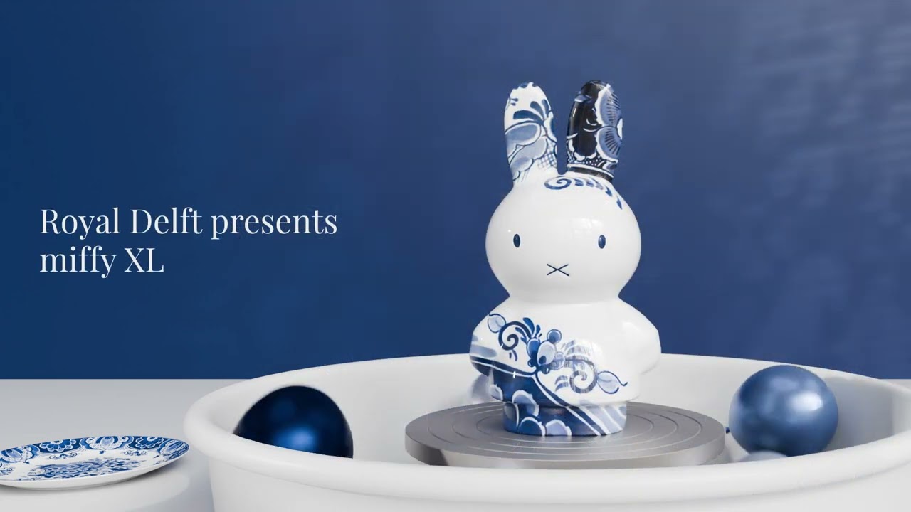 Royal Delft celebrates miffy's birthday with the introduction of miffy XL