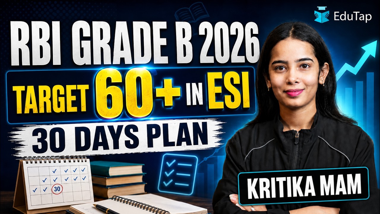 RBI Grade B 2026 ESI Preparation Strategy | How to Score 60+ Marks in the Next 30 Days
