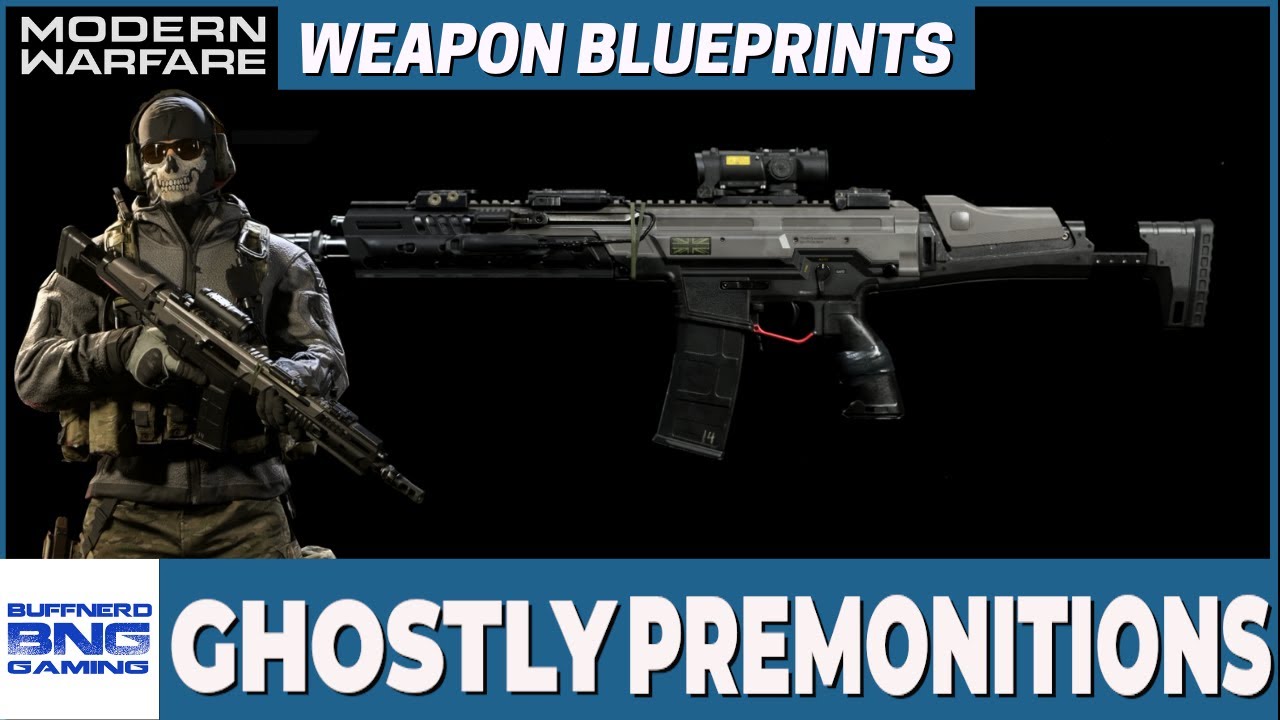 Чертеж оружия Ghostly Premonitions Kilo 141 — Call Of Duty Modern Warfare
