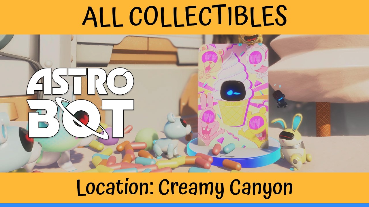 Astro Bot - Creamy Canyon (Gorilla Nebula) | All Collectibles Locations (100% Guide)