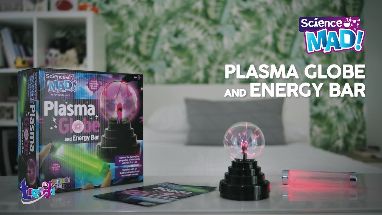 Science Mad - 2 in 1 Plasma Globe and Energy Bar