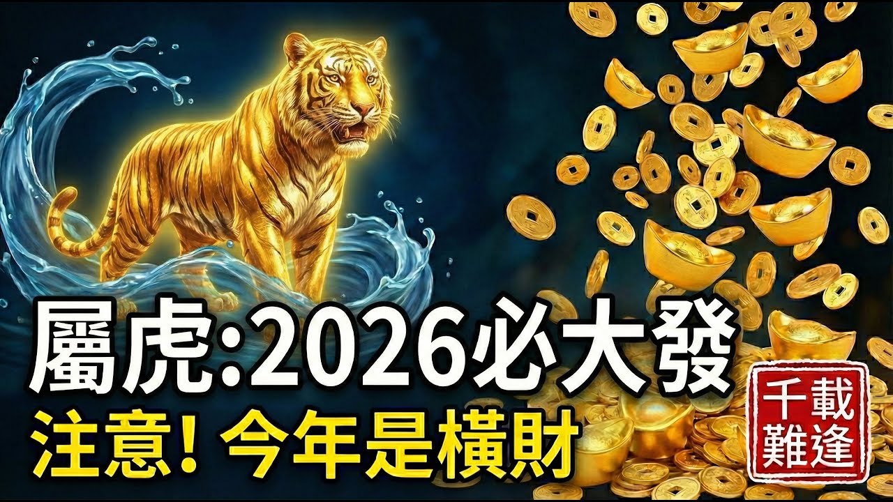 這不是發財，這是『改命』！生肖虎，你在2026年有一場橫財，能不能當回有錢人就看今年了！#2026生肖虎運勢 #屬虎2026運勢 #橫財 #發財 #風水佈局 #改命 #偏財運 #招財 #生肖虎 #屬虎