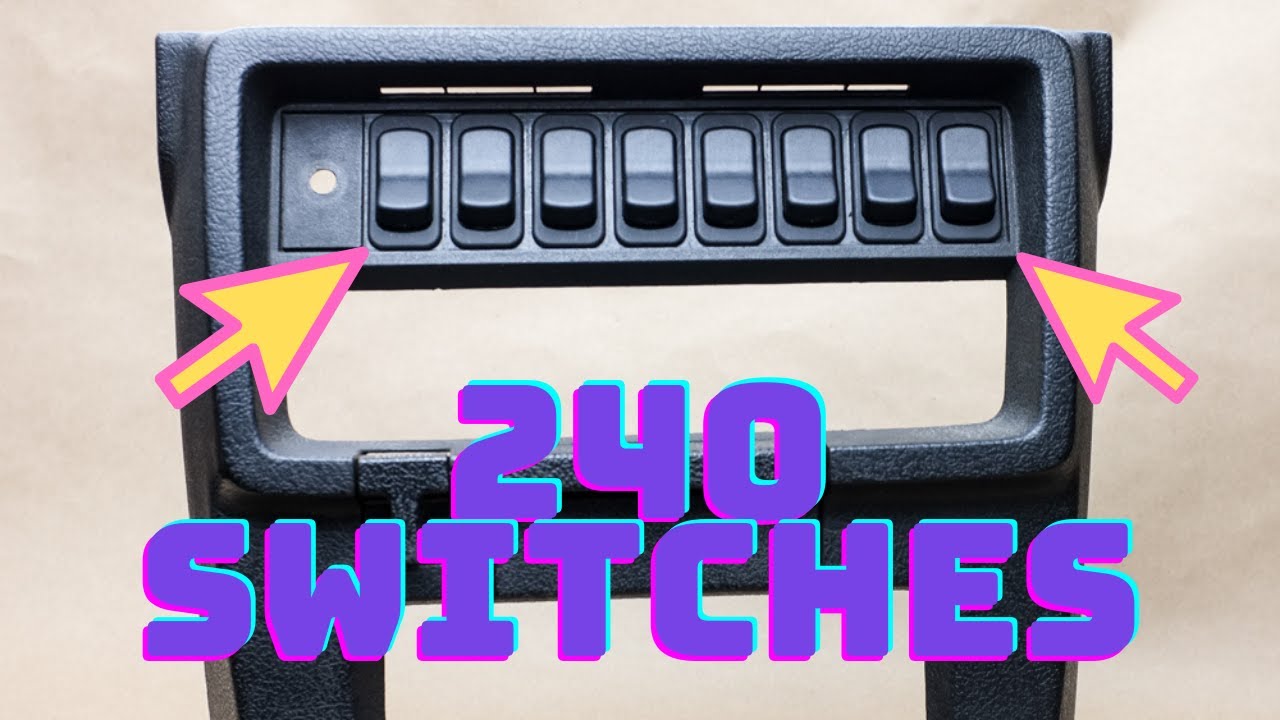 Volvo 240 Rocker Switch Replacement and Upgrade
