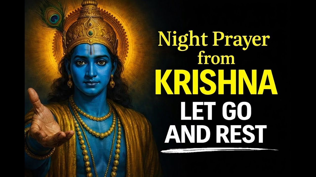 Speak These Words Before Sleeping | A Divine Krishna Message for Peace