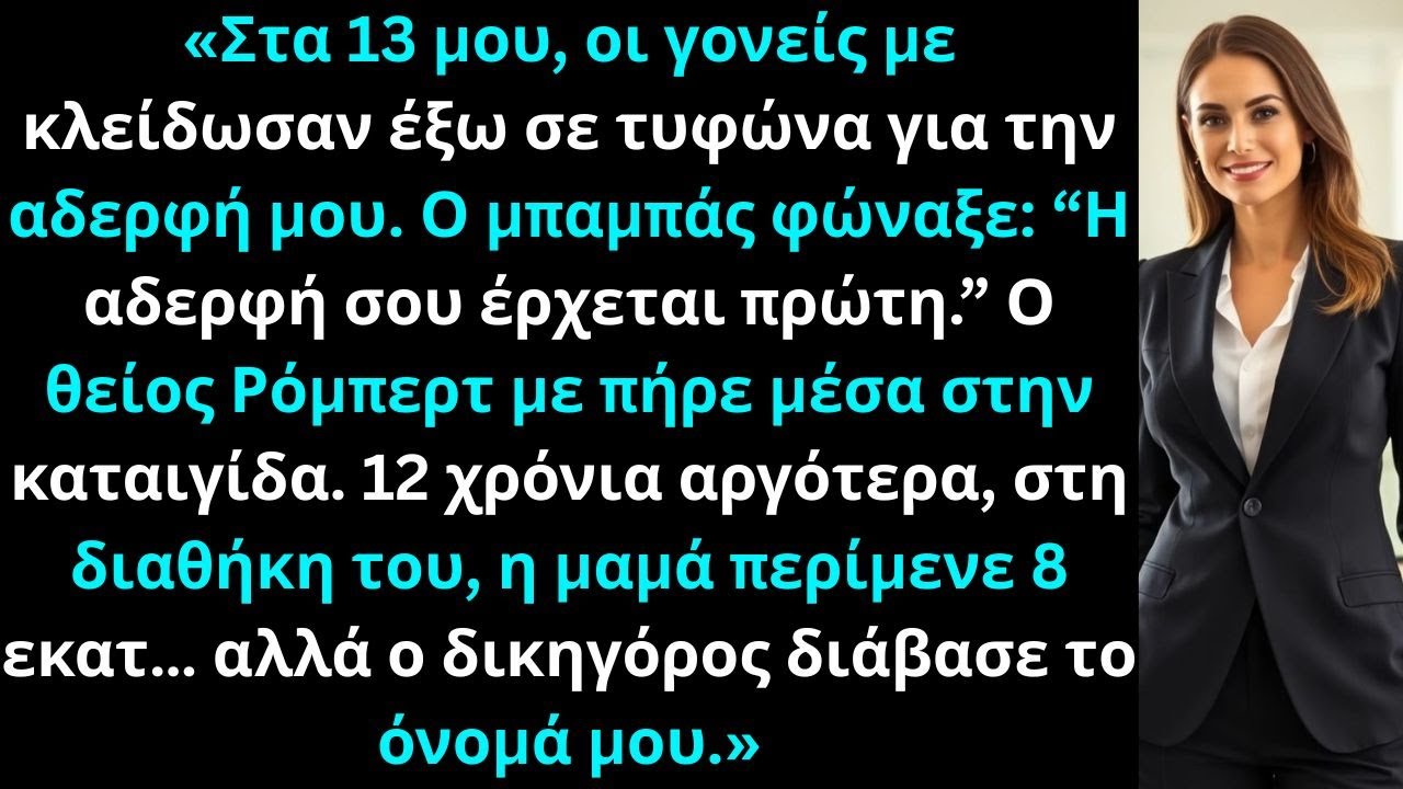 «Οι γονείς μου με κλείδωσαν έξω σε τυφώνα για την αδερφή – Μαμά έτρεμε στη διαθήκη»