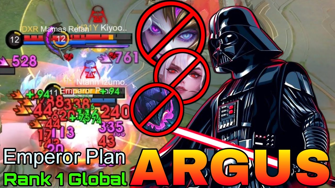 Monster Argus Deadly Offlaner - Top 1 Global Argus by Emperor Plan - Mobile Legends 
