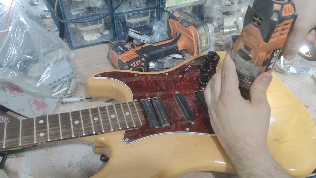 strat kasa gitar köprü modifiyesi