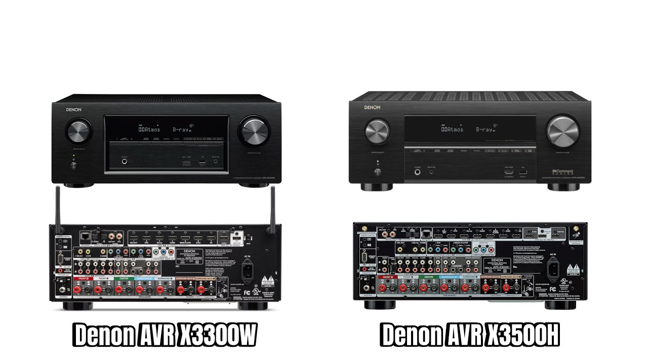 Denon AVR X3300W and AVR X3500H #denon #dolbyatmos #hometheaterreceiver #hometheatersetup 