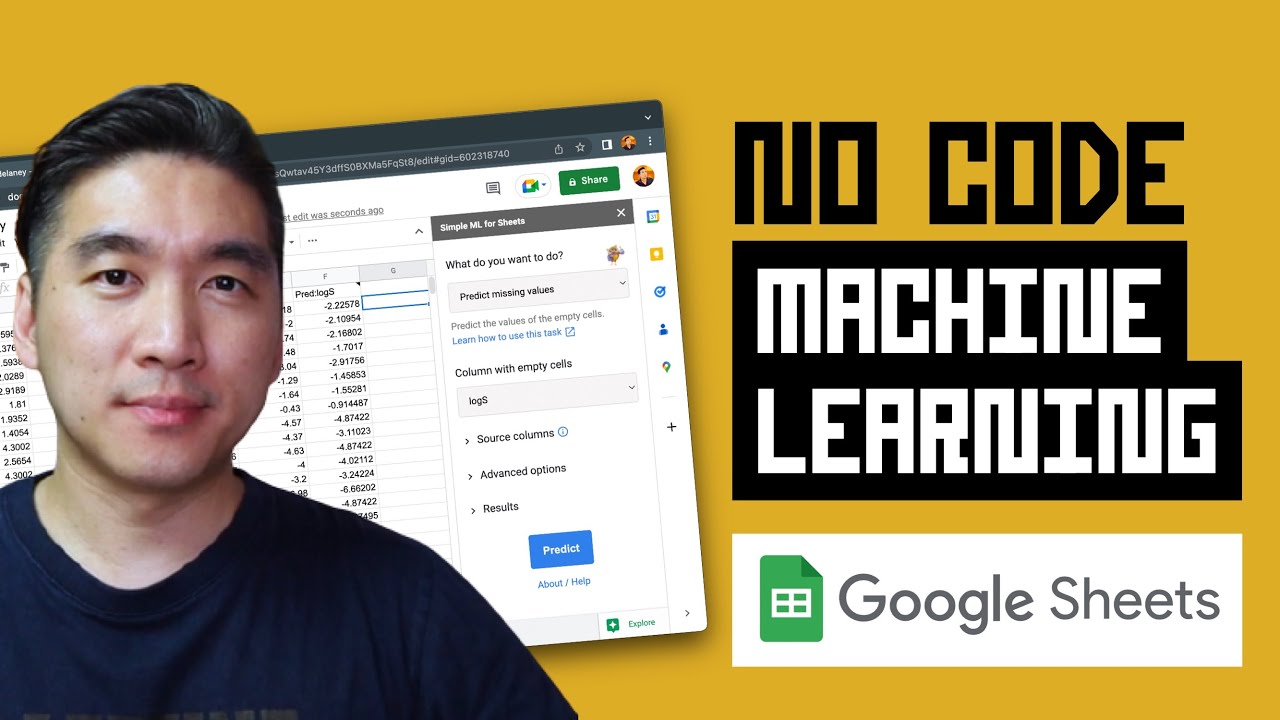 Build machine learning models in Google Sheets