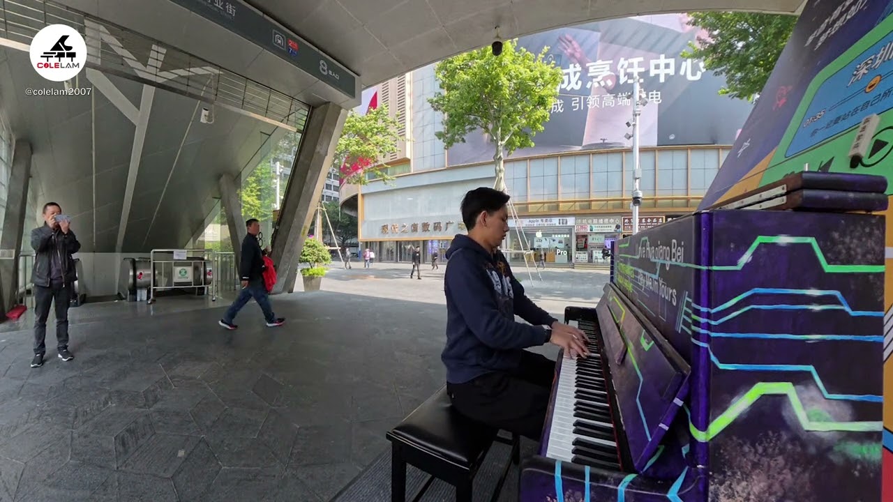 When I Played Public Piano in China Big Fish & Begonia | Cole Lam