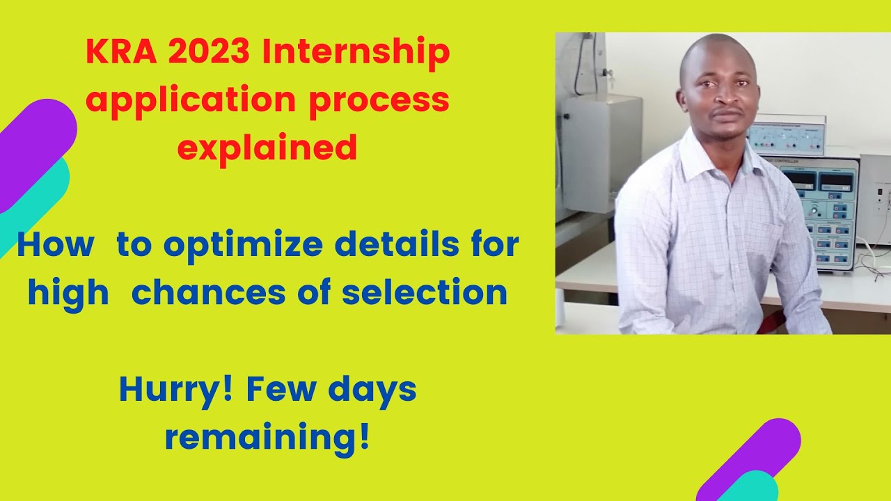 Kenya Revenue Authority (KRA) paid  internship application process (January 2023)