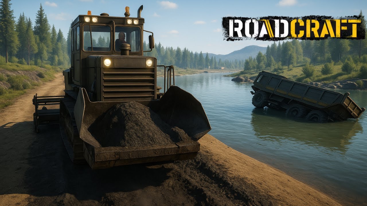 🔧🌊 Construindo uma Estrada na Mina Alagada em RoadCraft!