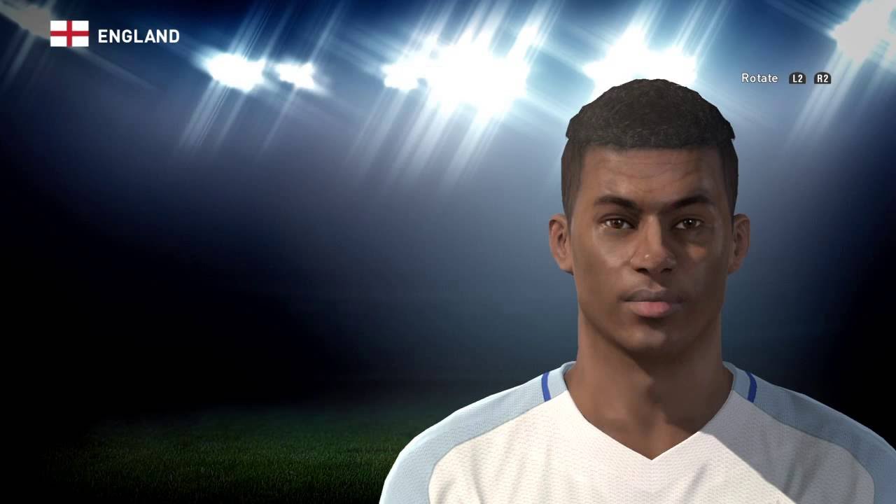PES 2016 - Marcus Rashford Face Build (New Version)