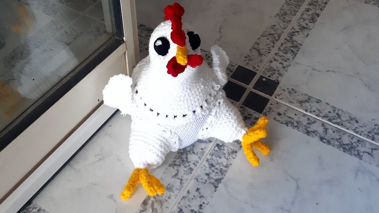 Crochet- Tutorial- 1ª parte: Gallina da guardia Fermaporta