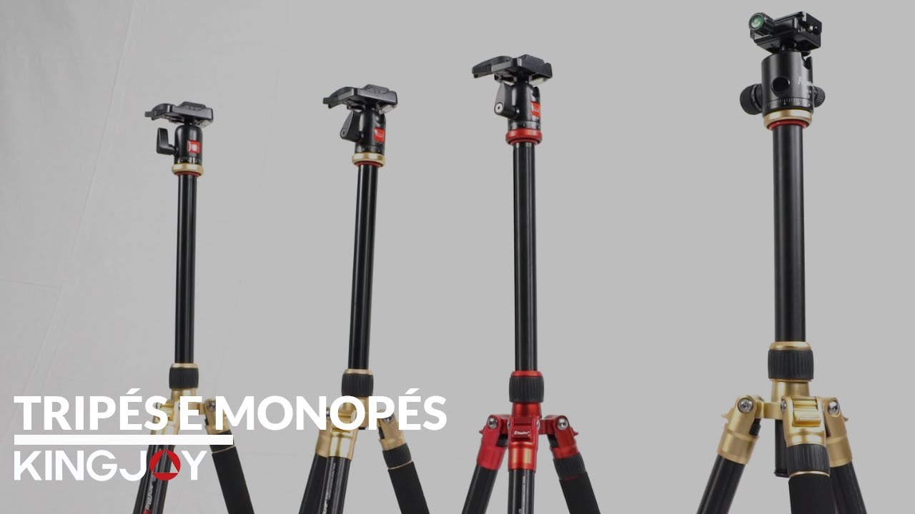 Tripés / Monopés Kingjoy com Cabeça Ball Head até 10Kg