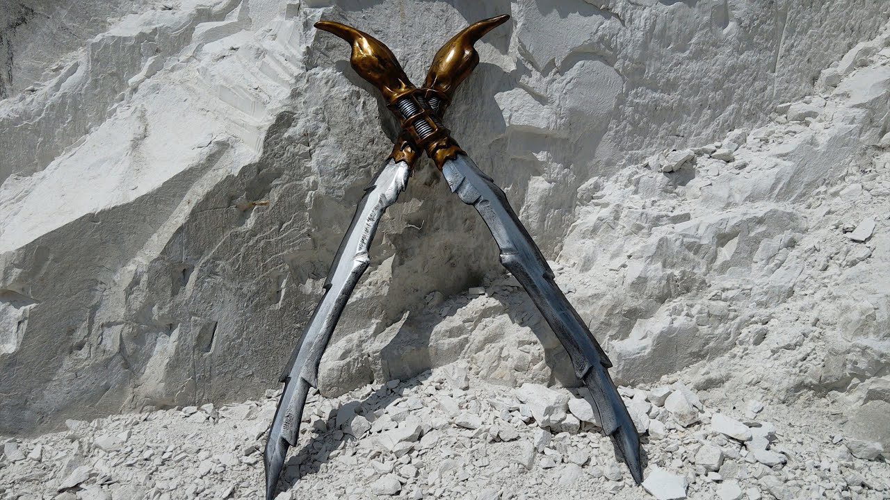 DIY Scorpion's Sword's Mortal Kombat 2021 with templates