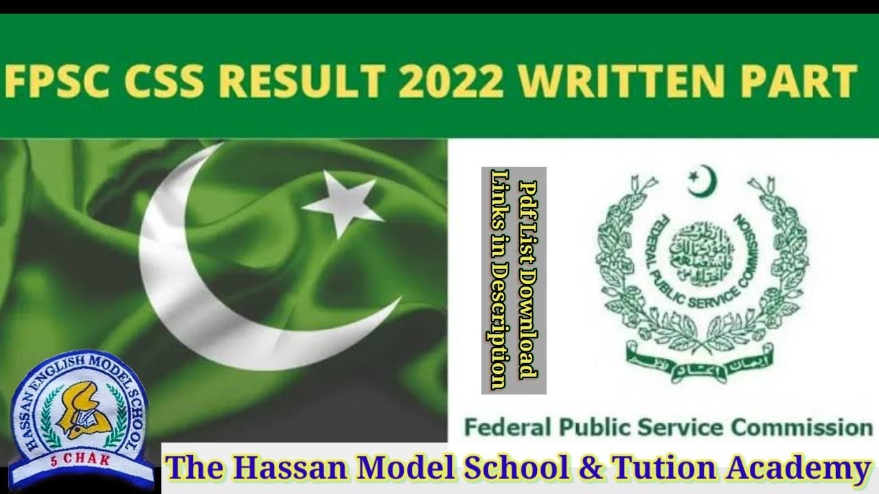 Css Written exam Results announced 2022 fpsc merit list pass candidate download 2023 result download