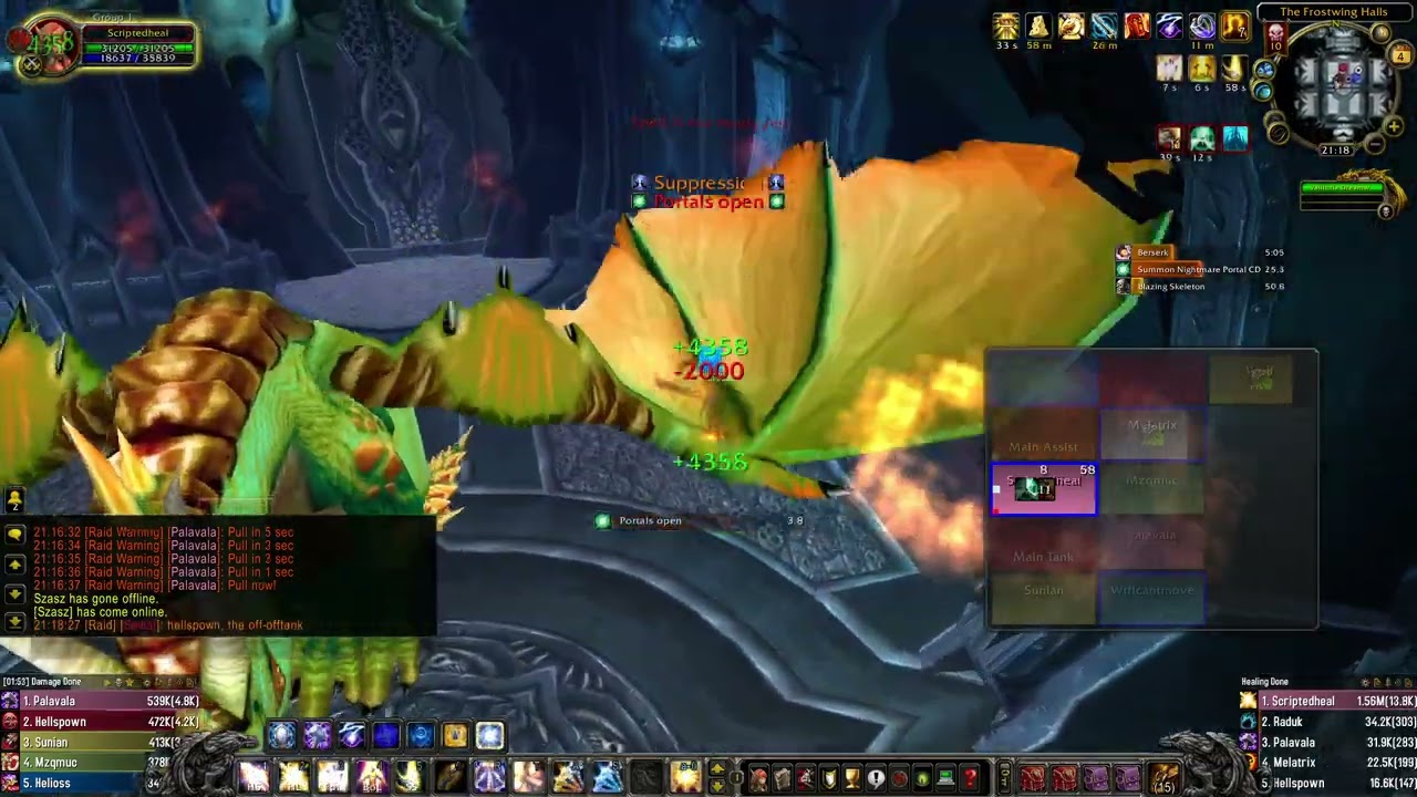 ICC 10 HC Valithria Outside 0 heal - SayNoToTryhard [Warmane]