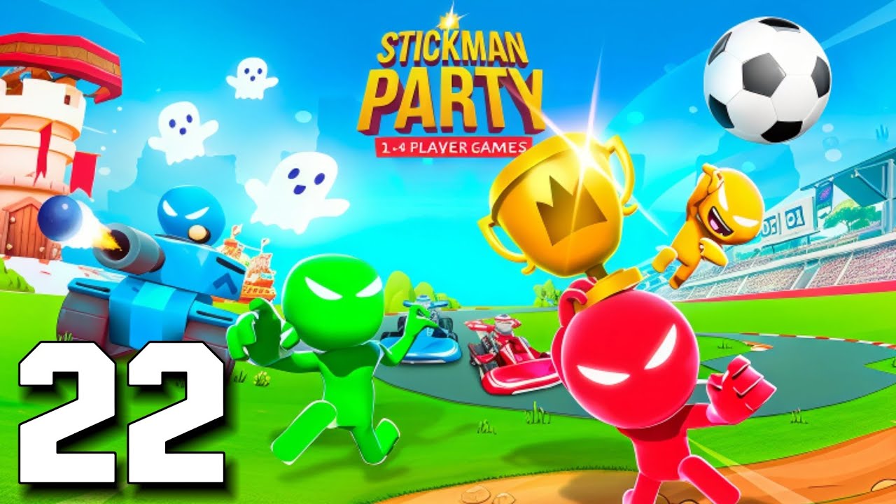 Stickman Party 1 2 3 4 Player Game (TOURNAMENT) Gameplay Walkthrough Part 22