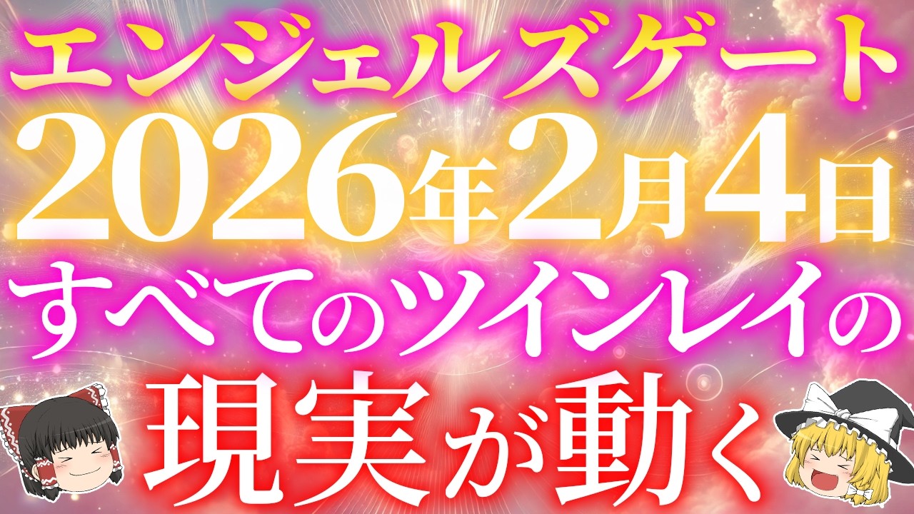 【エンジェルズゲート2026】2月4日！ついにツインレイの現実が大きく動く！今年のエンジェルズゲートゲートはかなりヤバいです！【ゆっくり解説】【ゆっくりスピリチュアル】