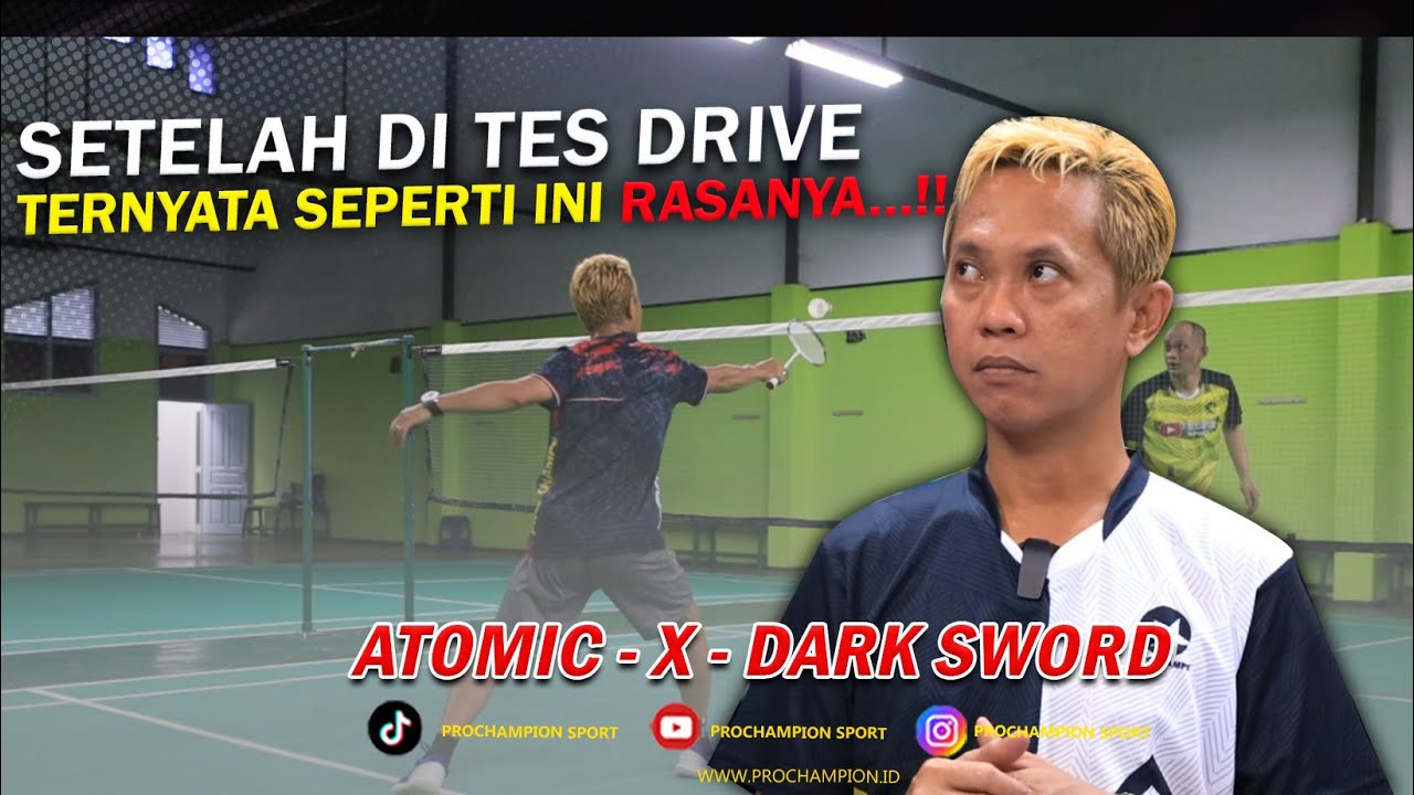 [TEST DRIVE] TERNYATA BEGINI!! NYOBAIN RAKET HUNDRED ATOMIC - X - DARK SWORD | RECOMENDED DEH SOB 👍👍