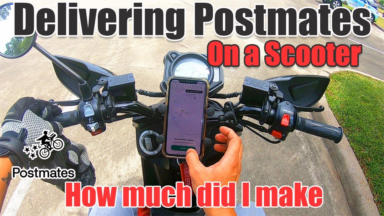 Part Two: More Postmates deliveries on a Scooter and how much I made #Postmates #SmallEngineVelocity