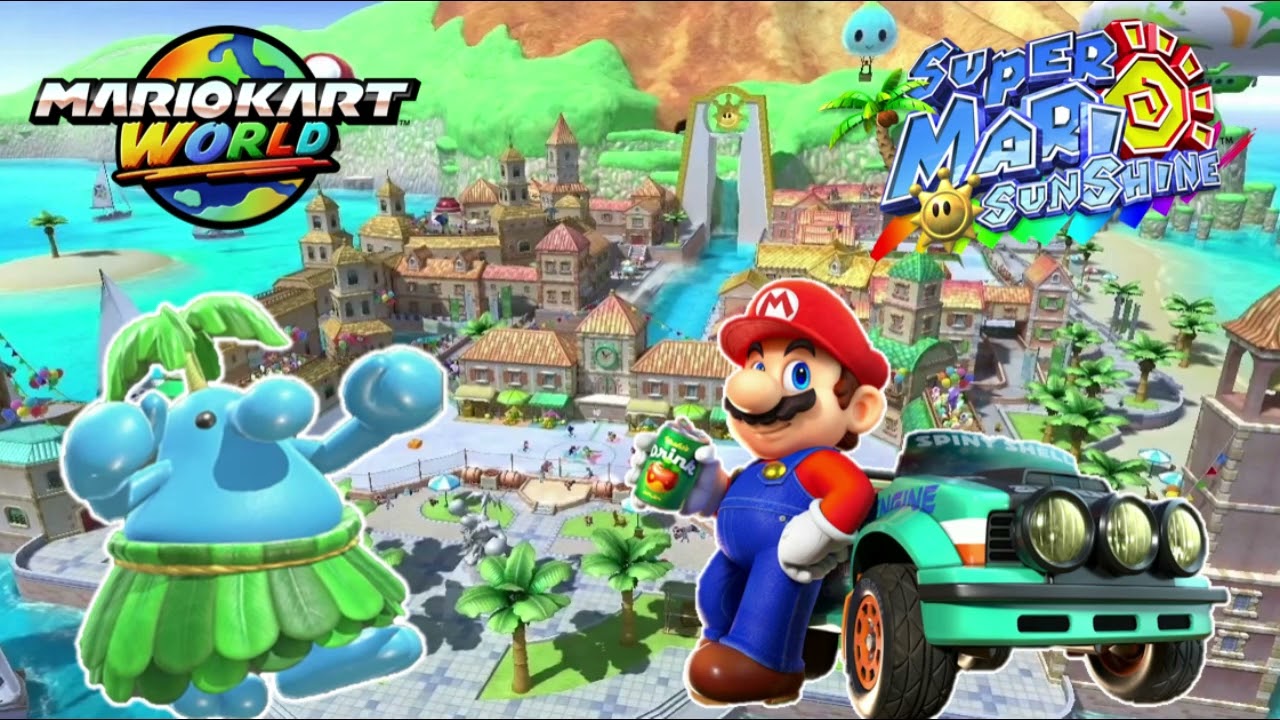 Delfino Plaza - Mario Kart World / Super Mario Sunshine (Mashup) 🐬