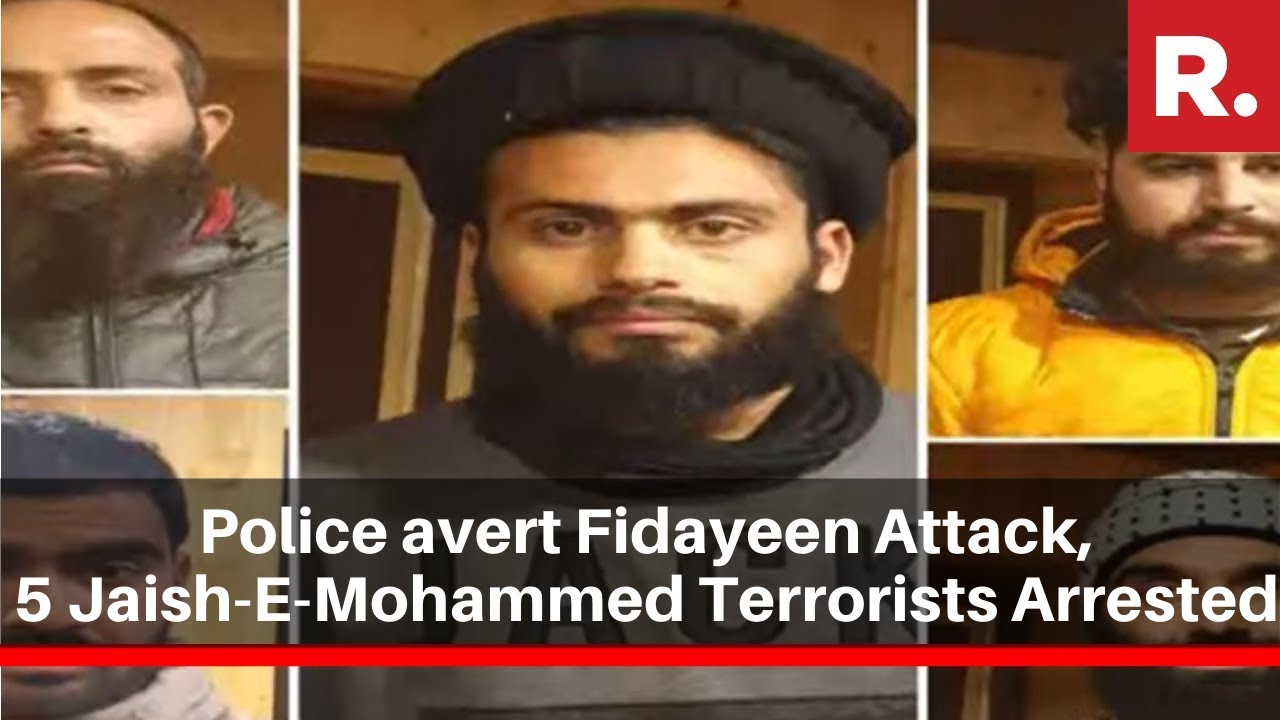 J&K Police Avert Fidayeen Attack, 5 Jaish-E-Mohammed Terrorists Arrested