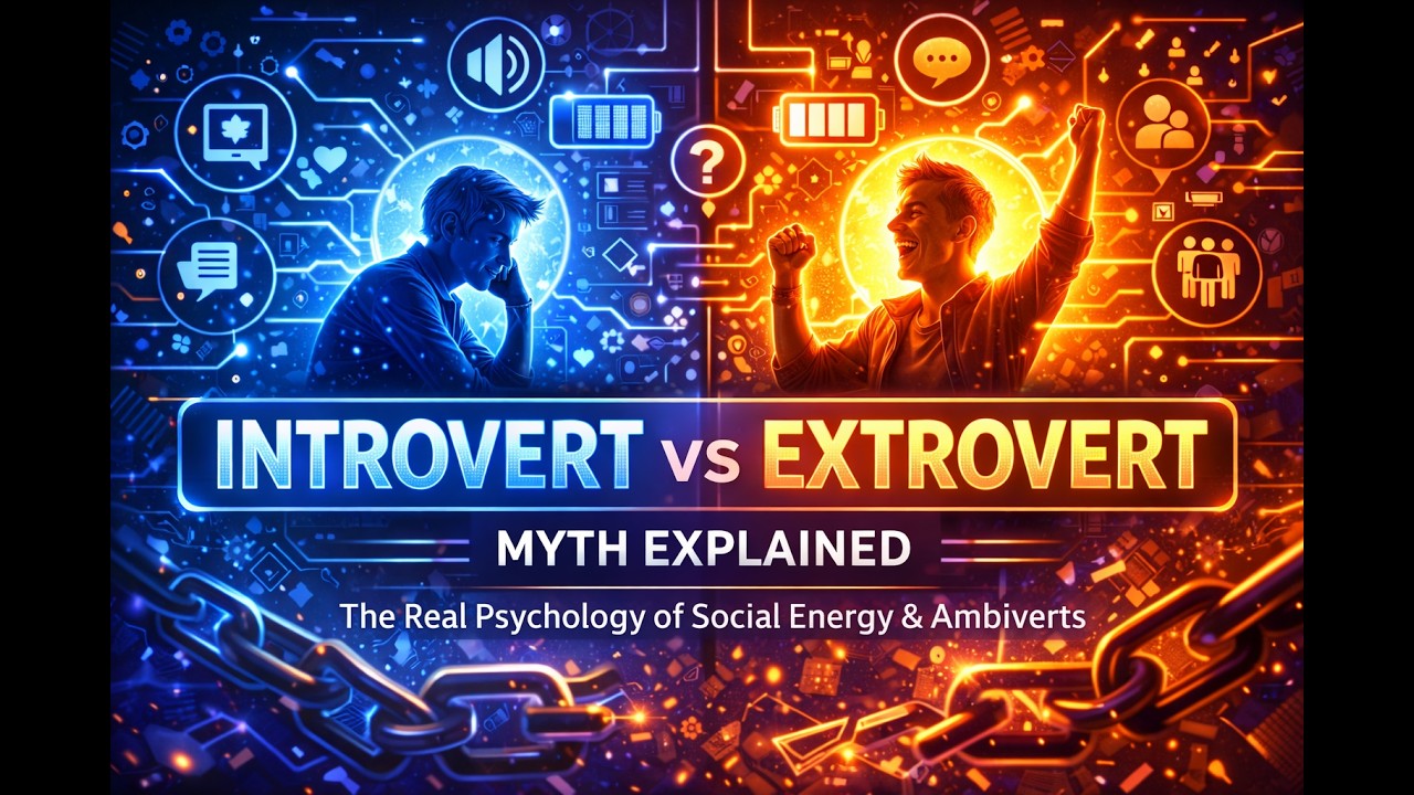 Introvert vs Extrovert Myth Explained | The Real Psychology of Social Energy & Ambiverts
