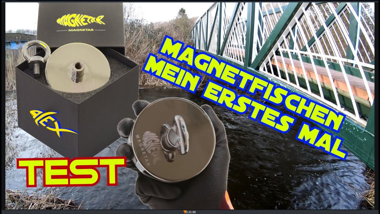 Magnetfischen / Magnetangeln mit einem Bergemagnet von Magnetar | Test + Tipps | mein erster Versuch