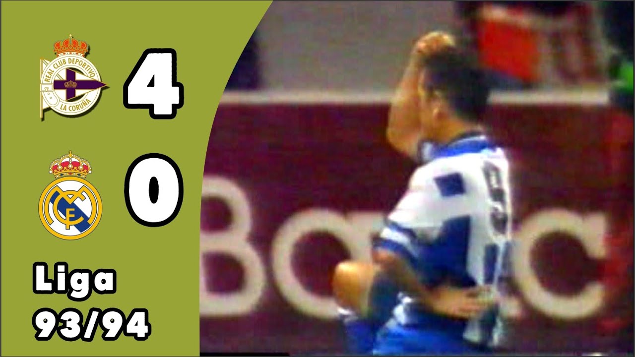 Deportivo 4-0 Real Madrid | Lo mejor del partido | Liga 93/94 | Jornada 3