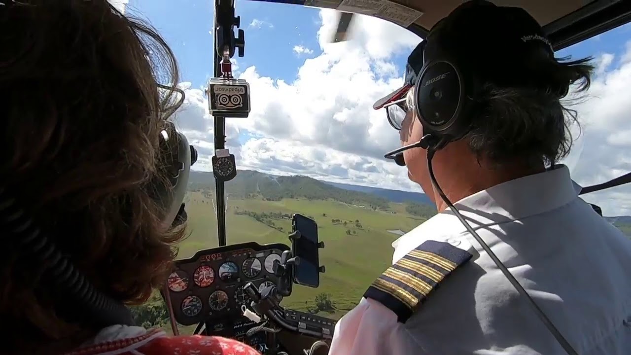 Nindooinbah helicopter flyover