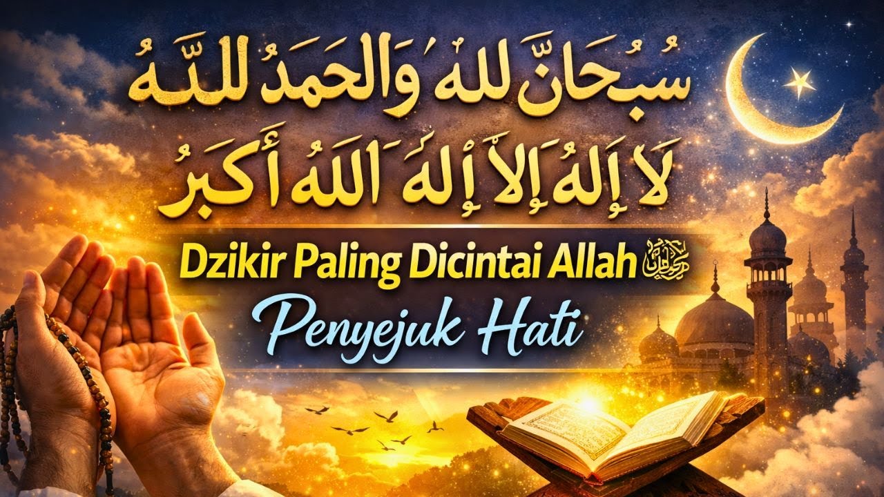 سُبْحَانَ اللّٰهِ وَالْحَمْدُ لِلّٰهِ | Dzikir Paling Dicintai Allah ﷺ Penyejuk Hati & Penenang Jiwa