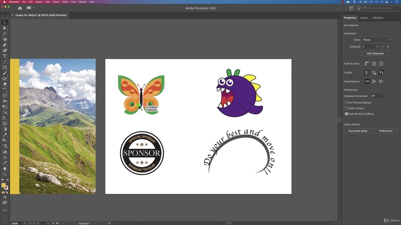 adobe illustrator :  Exporting for Web   Images and Assets