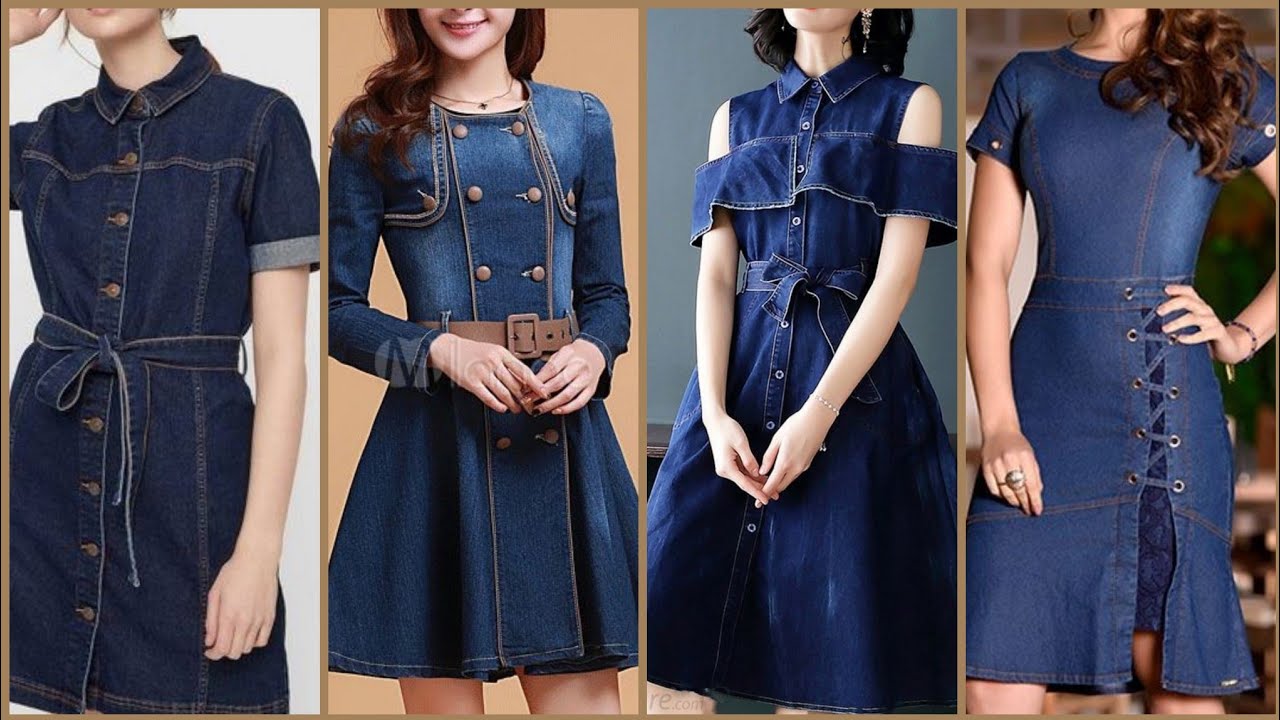 Most popular 2019 denim body cone dresses denim frocks style and Ideas for girls and women