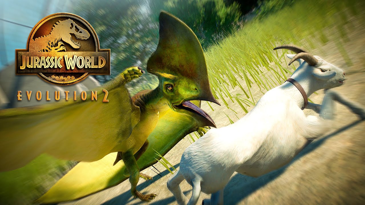 ALL FLYING REPTILES EATING A GOAT - Jurassic World Evolution 2 | 4K 60 fps