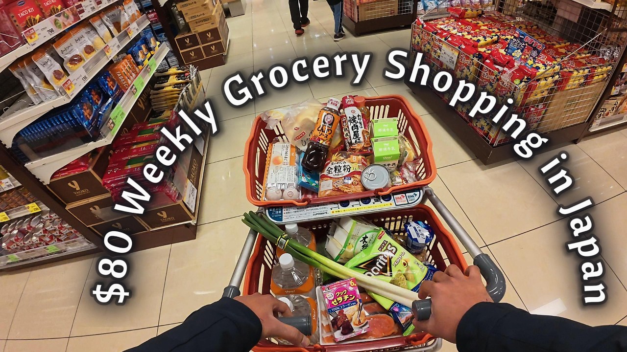 $80 Weekly Grocery Shopping in Japan