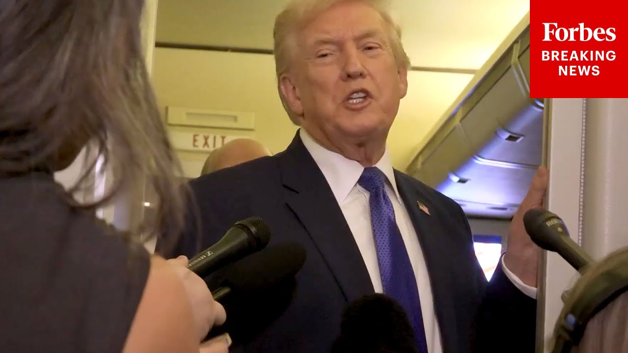 FRIDAY NIGHT AF1 GAGGLE: Trump Takes Questions About Racist Clip Attacking Obamas, Olympics, More