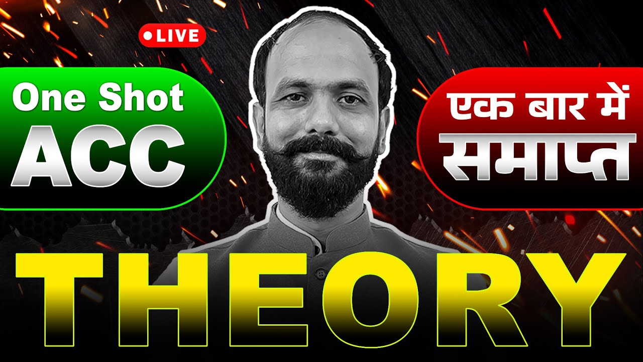 Class 12 Accounts Theory ONE SHOT for Board Exam - LIVE Ritesh Sir