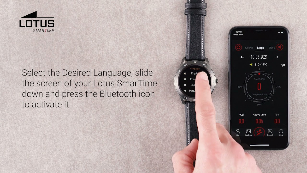 Smartwatch Lotus SmarTime - How to connect your Lotus SmarTime (English)