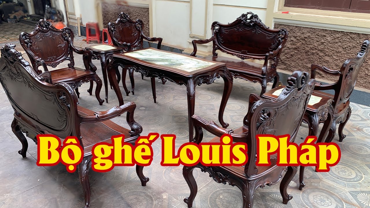 Siêu Phẩm Bộ Bàn Ghế Louis Pháp Gỗ Gụ Đẳng Cấp Đẹp Nhất 2025 - Đồ Gỗ Mai Toàn