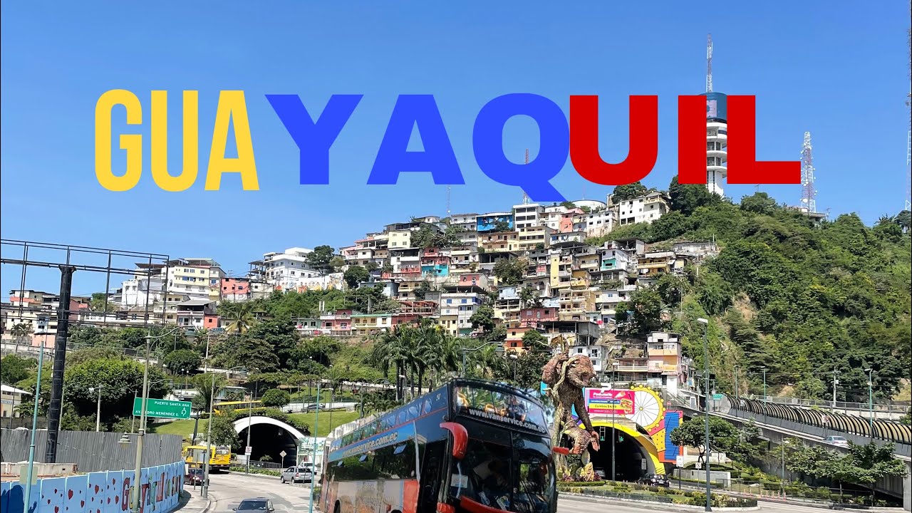 [4K] 🇪🇨 Recorrimos calles de  Guayaquil Ecuador   En un Bus turistico de segundo piso.