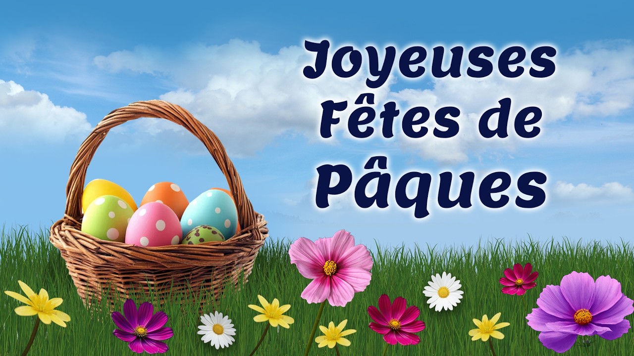 Joyeuses F&ecirc;tes de P&acirc;ques &hearts; Jolie carte &agrave; partager
