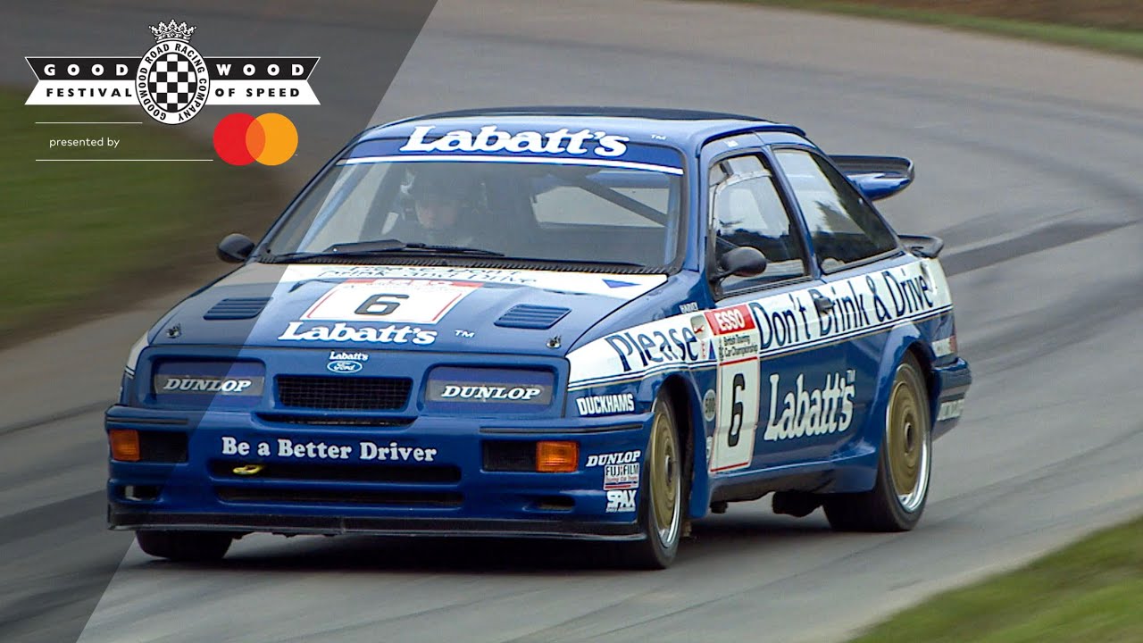 BTCC Ford Sierra RS500's lairy FOS hillclimb