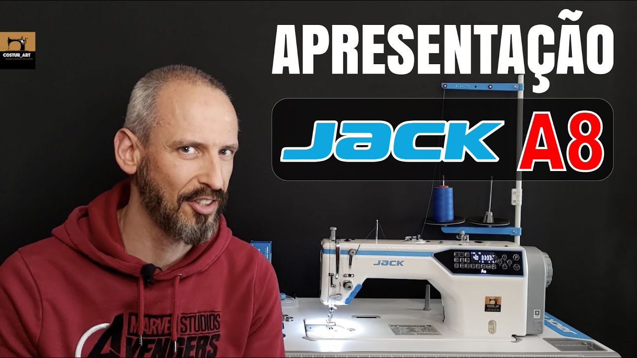 Apresentação da máquina de costura Industrial JACK A8